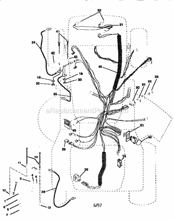Page A Diagram and Parts List for 917258871  Craftsman Lawn Tractor