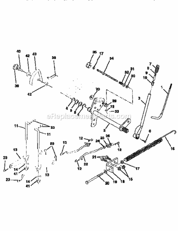 Page J Diagram and Parts List for 917258871  Craftsman Lawn Tractor