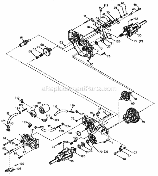 Page K Diagram and Parts List for 917258872  Craftsman Lawn Tractor