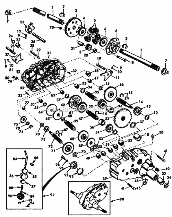 Page K Diagram and Parts List for 917258880  Craftsman Lawn Tractor