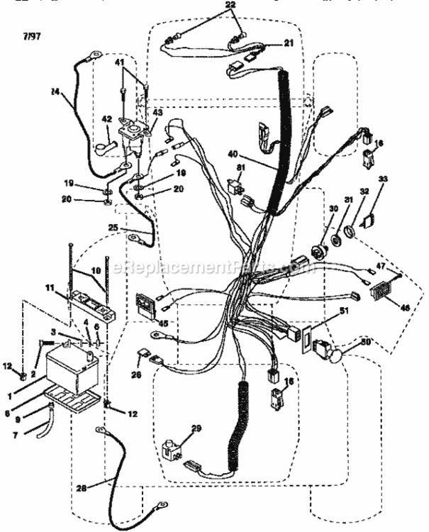 Page A Diagram and Parts List for 917258881  Craftsman Lawn Tractor