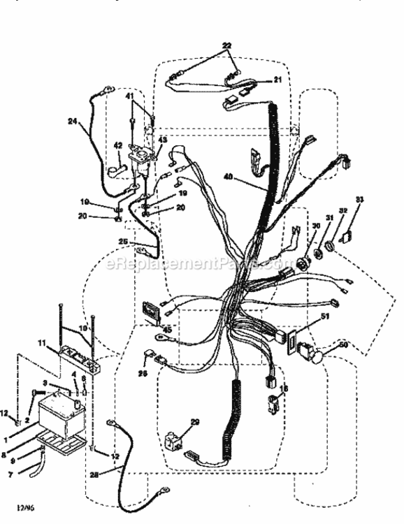 Page A Diagram and Parts List for 917258890  Craftsman Lawn Tractor
