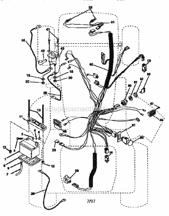 Page A Diagram and Parts List for 917258901  Craftsman Lawn Tractor