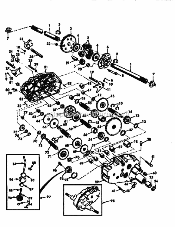 Page K Diagram and Parts List for 917258901  Craftsman Lawn Tractor