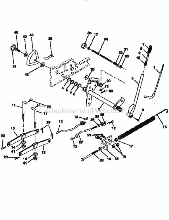 Page I Diagram and Parts List for 917258901  Craftsman Lawn Tractor