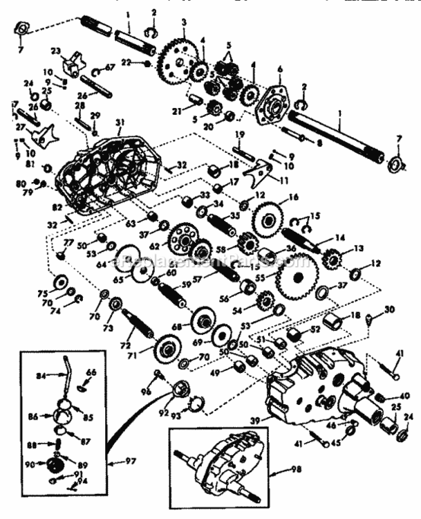 Page K Diagram and Parts List for 917258904  Craftsman Lawn Tractor