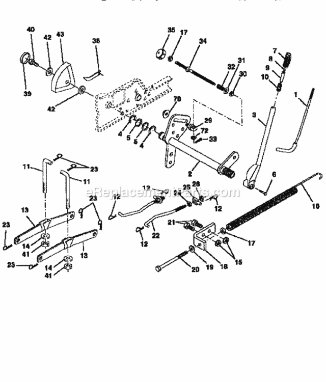 Page I Diagram and Parts List for 917258912  Craftsman Lawn Tractor
