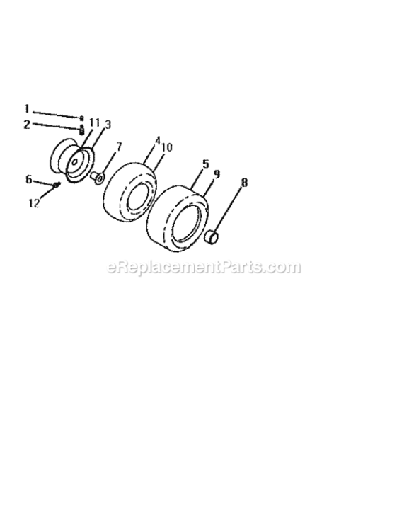 Page J Diagram and Parts List for 917258913  Craftsman Lawn Tractor