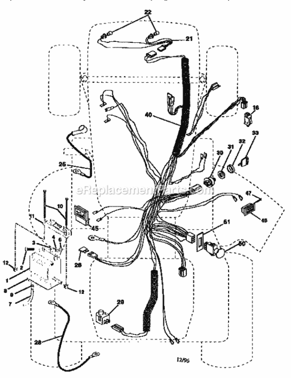 Page A Diagram and Parts List for 917258920  Craftsman Lawn Tractor