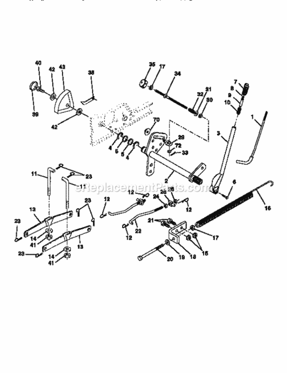 Page I Diagram and Parts List for 917258920  Craftsman Lawn Tractor