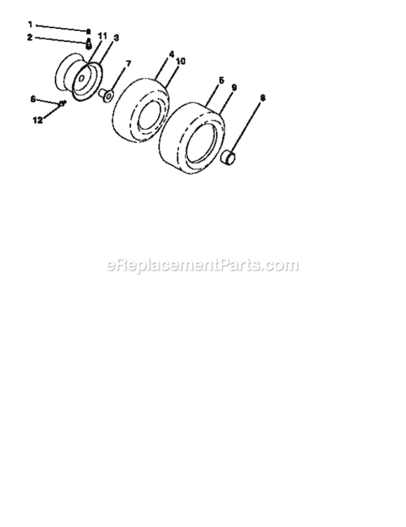 Page H Diagram and Parts List for 917258921  Craftsman Lawn Tractor