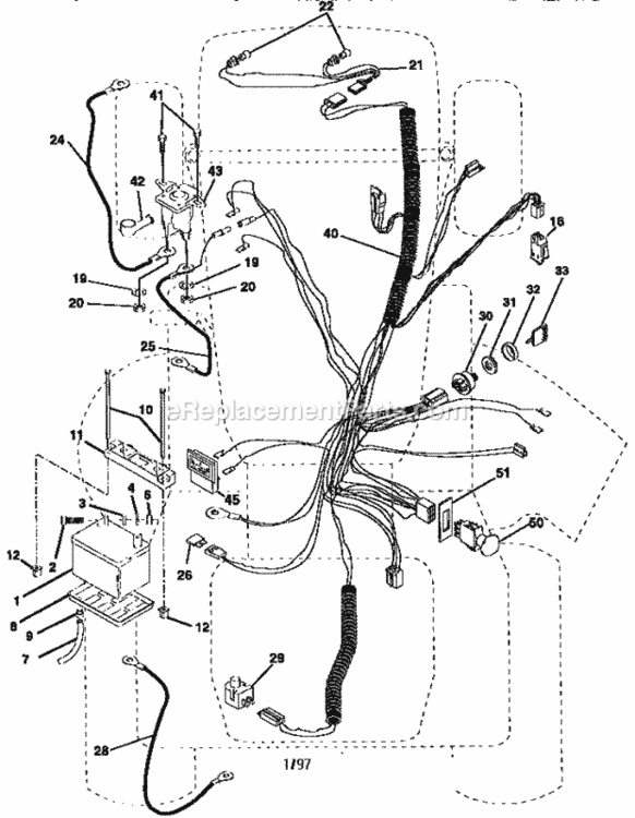 Page A Diagram and Parts List for 917258960  Craftsman Lawn Tractor