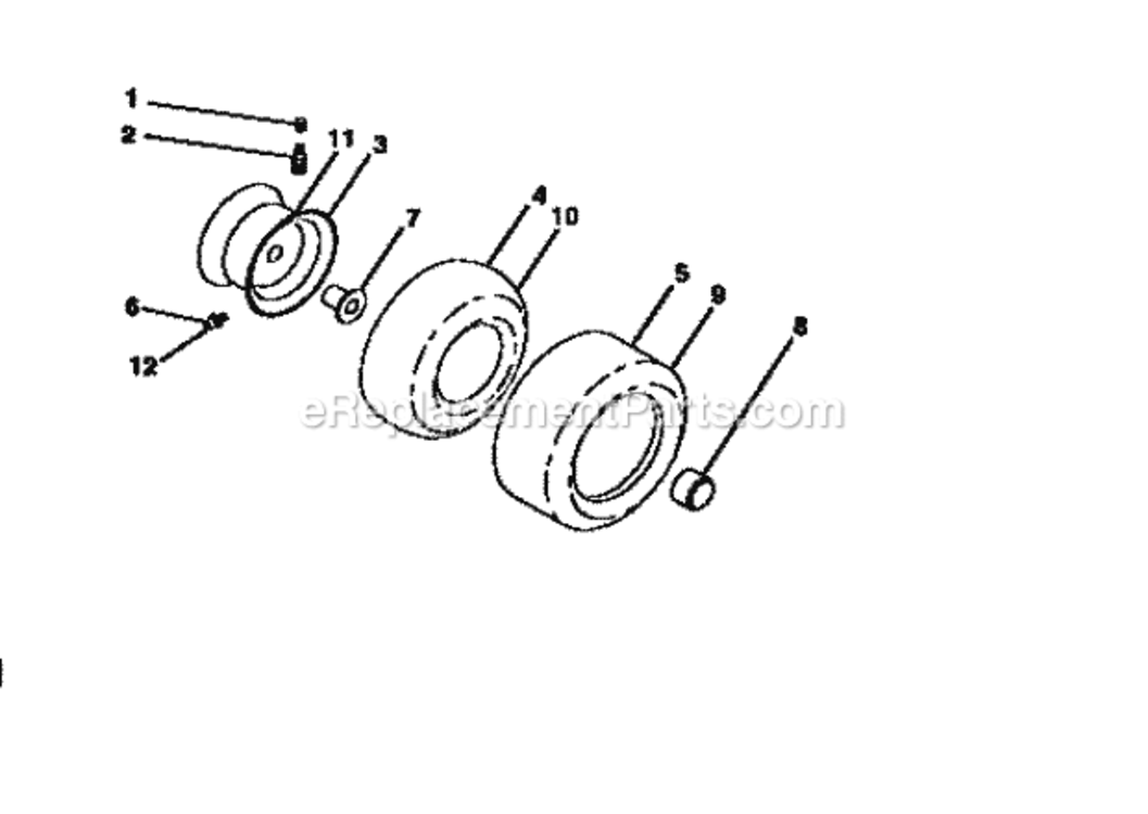 Page H Diagram and Parts List for 917258961  Craftsman Lawn Tractor