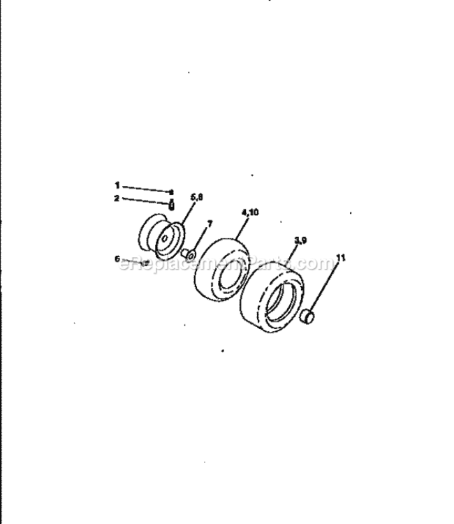 Page J Diagram and Parts List for 917258970  Craftsman Lawn Tractor