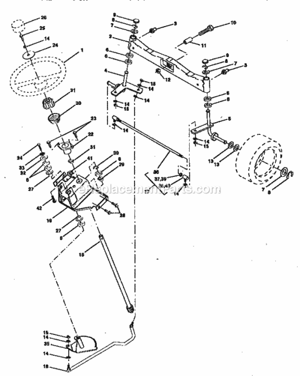 Page D Diagram and Parts List for 917258970  Craftsman Lawn Tractor