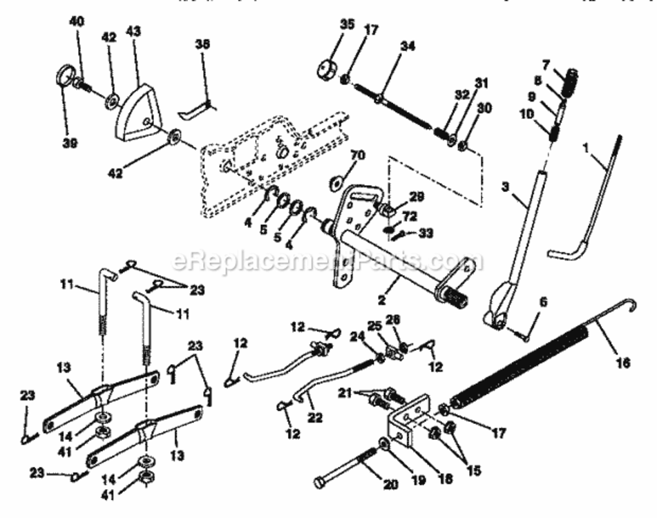 Page G Diagram and Parts List for 917258973  Craftsman Lawn Tractor