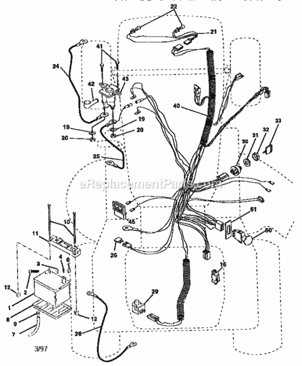 Page A Diagram and Parts List for 917258980  Craftsman Lawn Tractor