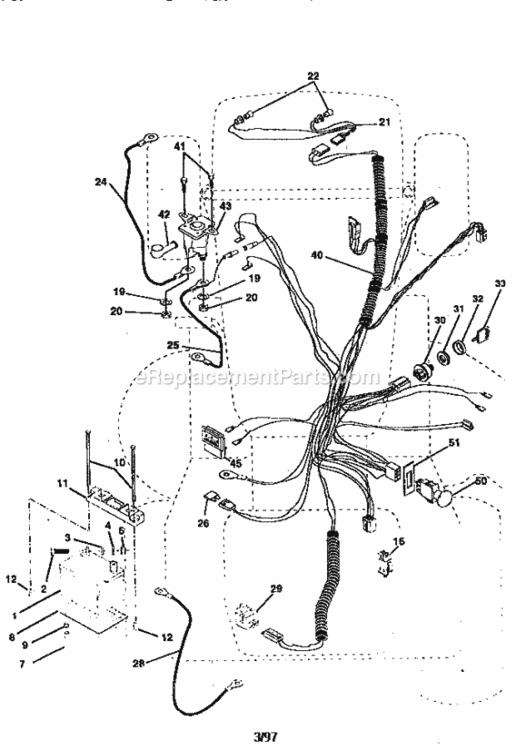 Page A Diagram and Parts List for 917258990  Craftsman Lawn Tractor