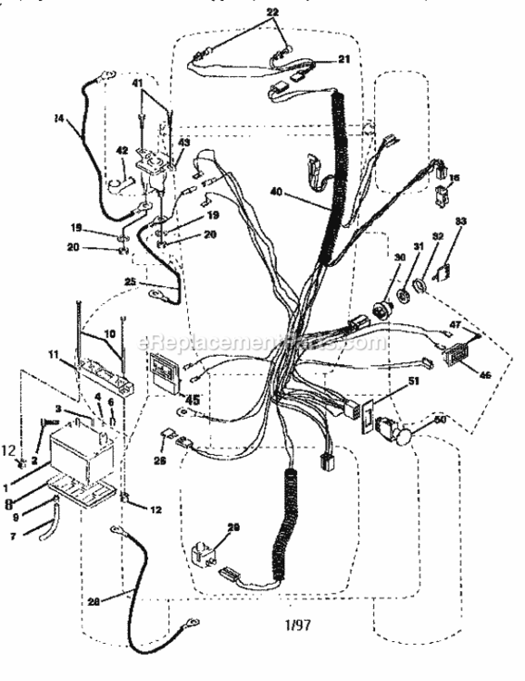 Page A Diagram and Parts List for 917259000  Craftsman Lawn Tractor