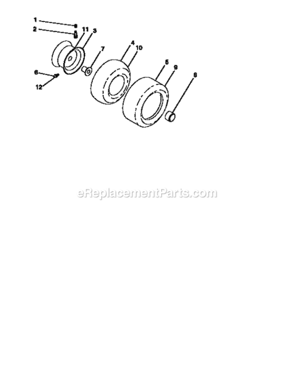 Page H Diagram and Parts List for 917259001  Craftsman Lawn Tractor