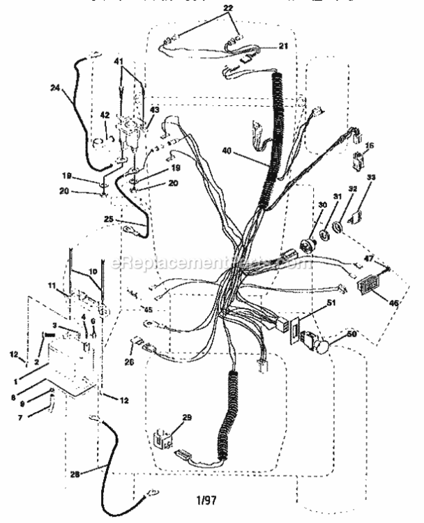 Page A Diagram and Parts List for 917259010  Craftsman Lawn Tractor