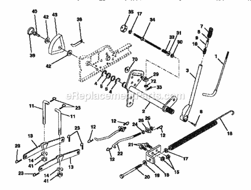 Page F Diagram and Parts List for 917259011  Craftsman Lawn Tractor