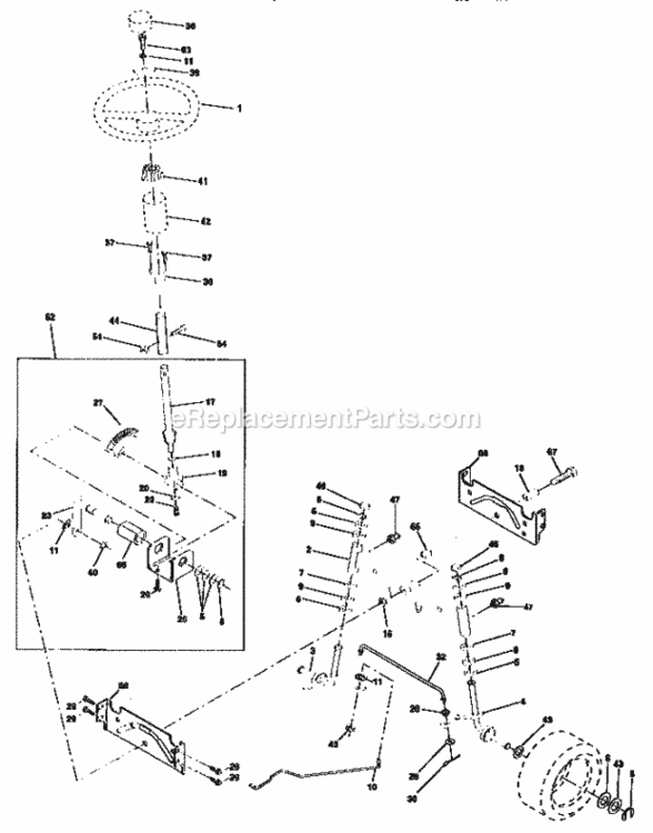 Page D Diagram and Parts List for 917259030  Craftsman Lawn Tractor