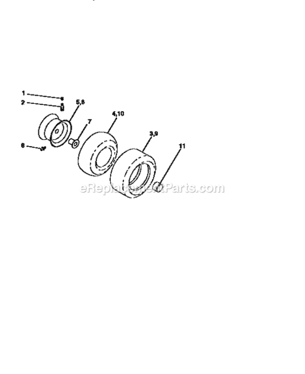 Page G Diagram and Parts List for 917259030  Craftsman Lawn Tractor