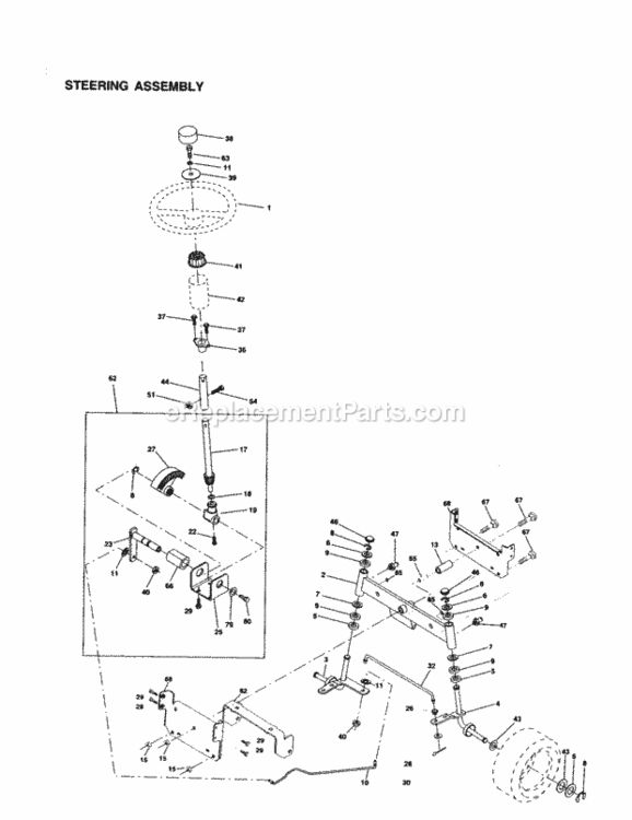 Page D Diagram and Parts List for 917259071  Craftsman Lawn Tractor