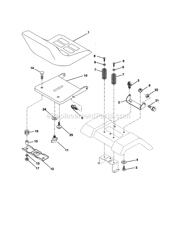 Page I Diagram and Parts List for 917259080  Craftsman Lawn Tractor