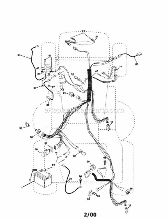 Page A Diagram and Parts List for 917259120  Craftsman Lawn Tractor