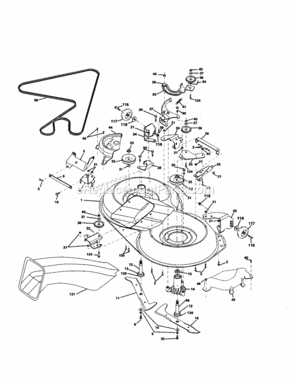 Page J Diagram and Parts List for 917259120  Craftsman Lawn Tractor