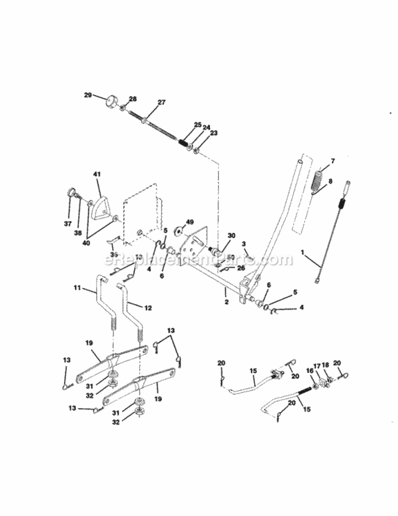 Page I Diagram and Parts List for 917259120  Craftsman Lawn Tractor