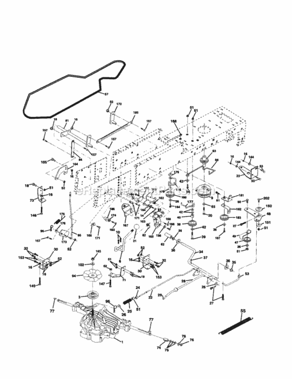 Page C Diagram and Parts List for 917259150  Craftsman Lawn Tractor