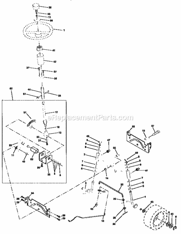Page D Diagram and Parts List for 917259160  Craftsman Lawn Tractor