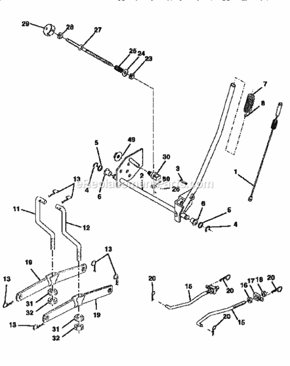Page F Diagram and Parts List for 917259160  Craftsman Lawn Tractor