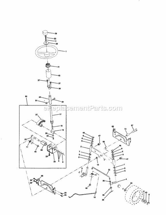 Page D Diagram and Parts List for 917259162  Craftsman Lawn Tractor