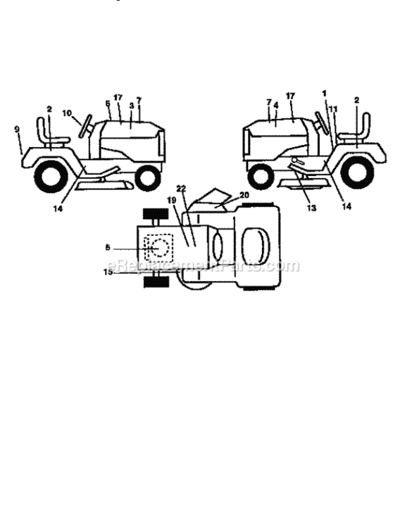 Page G Diagram and Parts List for 917259170  Craftsman Lawn Tractor