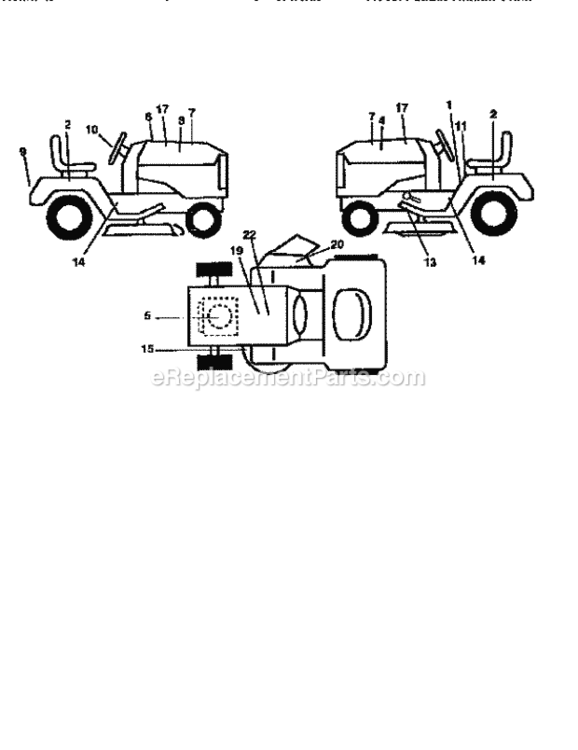 Page G Diagram and Parts List for 917259171  Craftsman Lawn Tractor