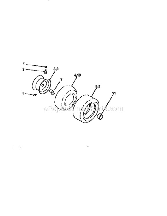 Page H Diagram and Parts List for 917259171  Craftsman Lawn Tractor
