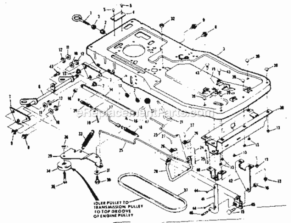 Page B Diagram and Parts List for 917259250  Craftsman Lawn Tractor