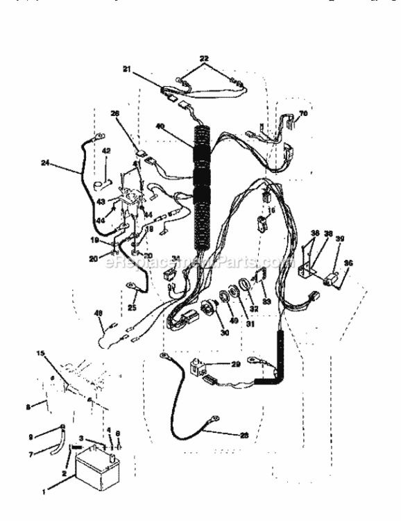 Page A Diagram and Parts List for 917259280  Craftsman Lawn Tractor