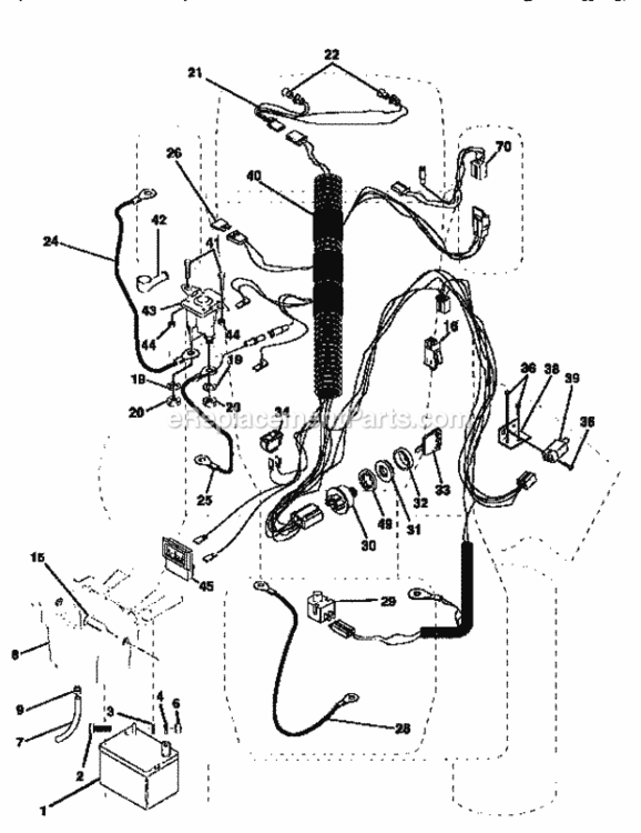 Page A Diagram and Parts List for 917259290  Craftsman Lawn Tractor