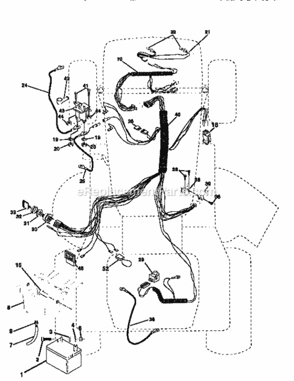 Page A Diagram and Parts List for 917259330  Craftsman Lawn Tractor