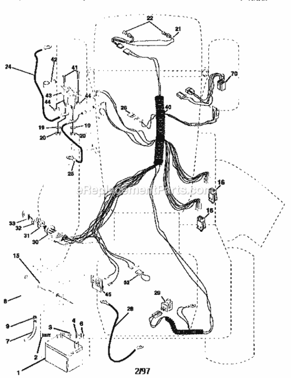 Page A Diagram and Parts List for 917259331  Craftsman Lawn Tractor