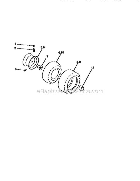 Page G Diagram and Parts List for 917259340  Craftsman Lawn Tractor