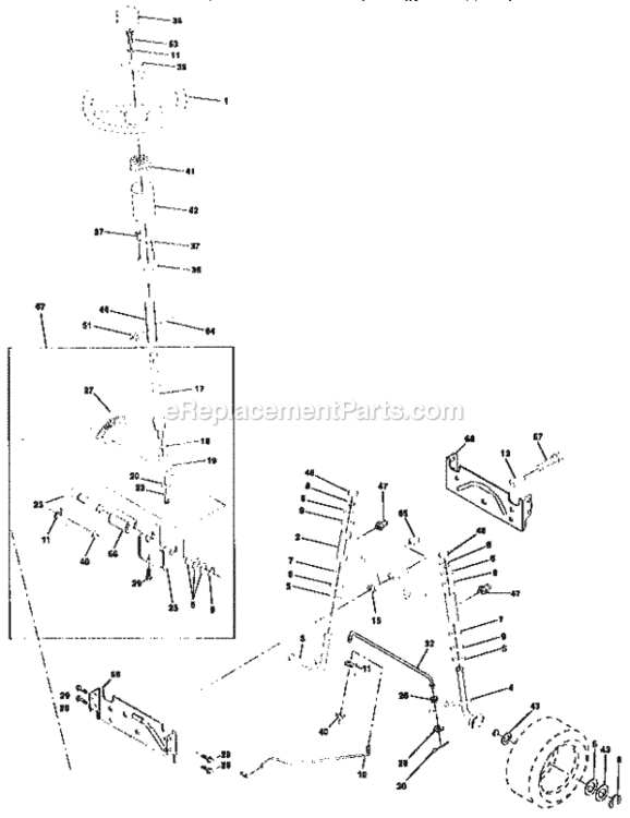 Page D Diagram and Parts List for 917259341  Craftsman Lawn Tractor