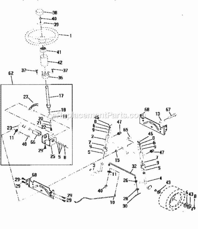 Page D Diagram and Parts List for 917259350  Craftsman Lawn Tractor