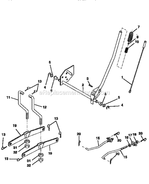 Page I Diagram and Parts List for 917259350  Craftsman Lawn Tractor