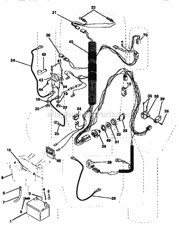 Page A Diagram and Parts List for 917259360  Craftsman Lawn Tractor